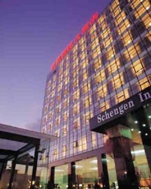 בייג'ינג Schengen International Hotel מראה חיצוני תמונה